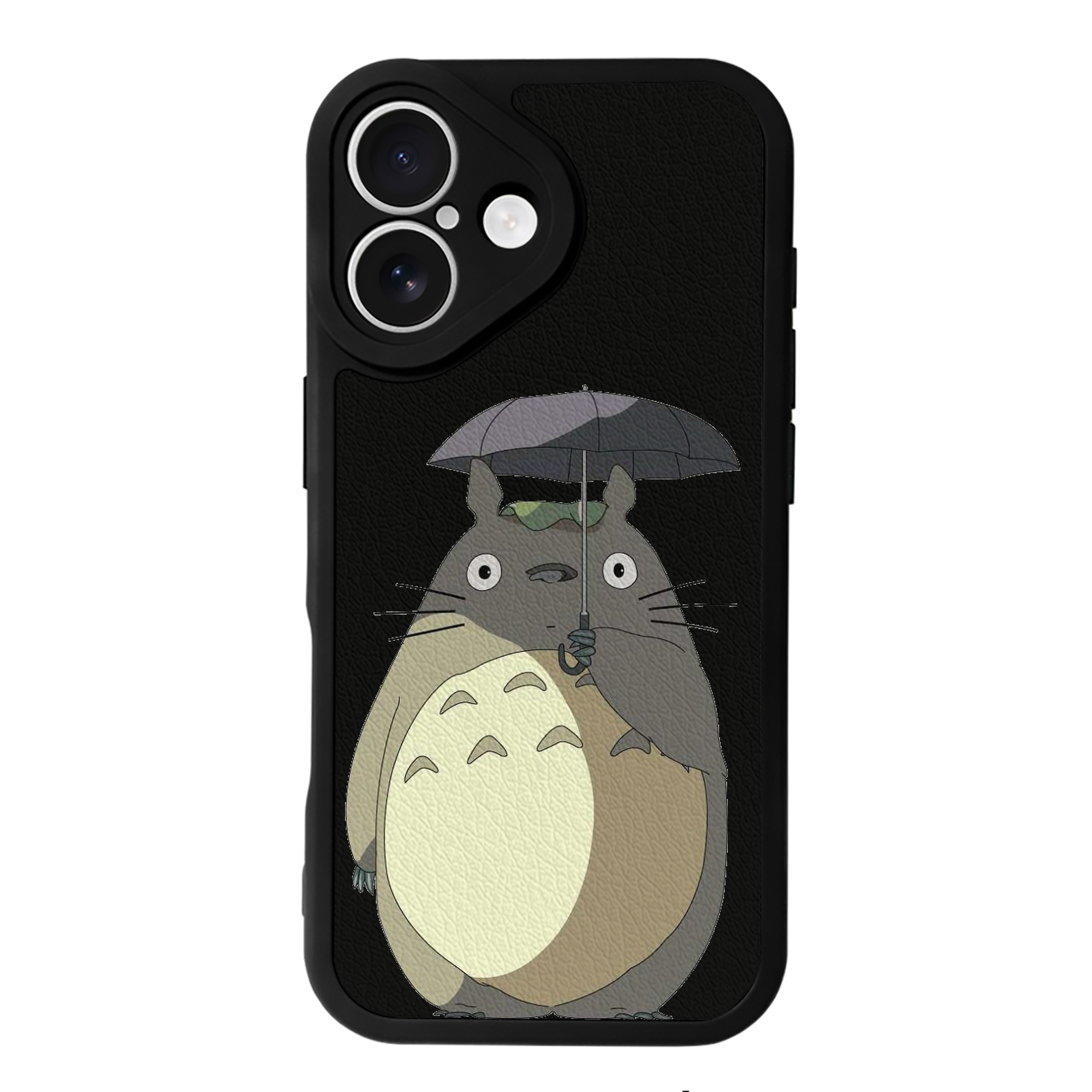 （画像用） となりのトトロ 草壁メイ 草壁サツキ My Neighbor Totoro Satsuki Kusakabe Mei Kusakabe 【iPhone 16シリーズ対応】シリコンスマホケース（レザー調） 材質：シリコン